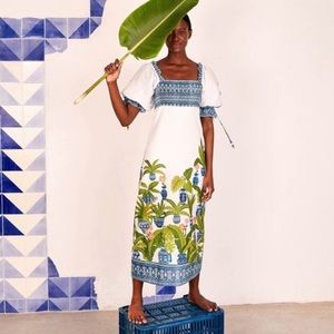 NWT Farm Rio Vase Forrest Maxi Dress xs